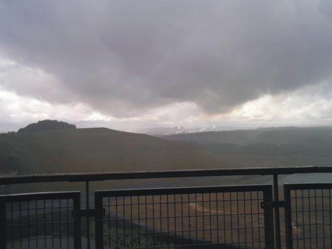 Regen über der Sandgrube