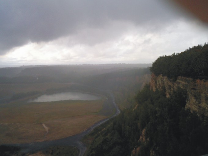 Regen über der Sandgrube